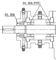 Teflon oil sealed S2 type (PTFE)