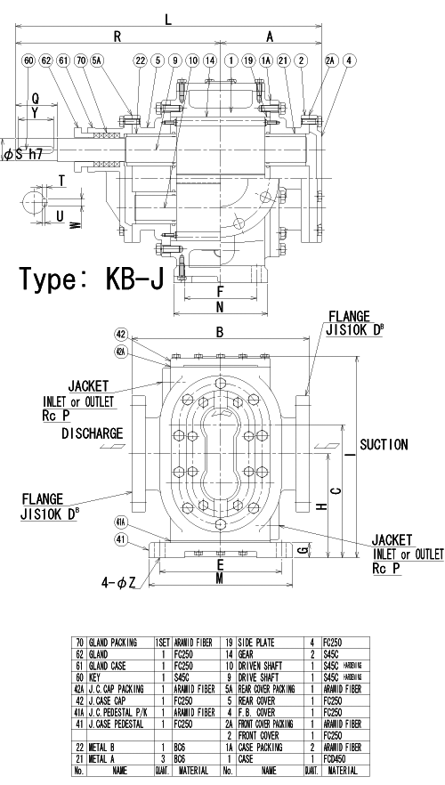 Outline drawing (KB-J type)